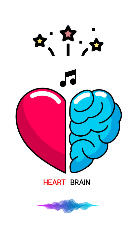 An icon of heart vs brain used to show the emotional connection of using real estate video versus the analytical nature of virtual tours.